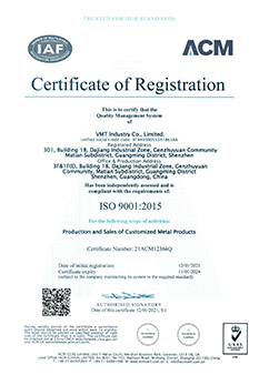 ISO9001 certification