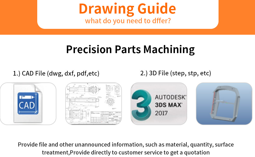 Custom Stainless Steel Metal Machining Drawing Guide 