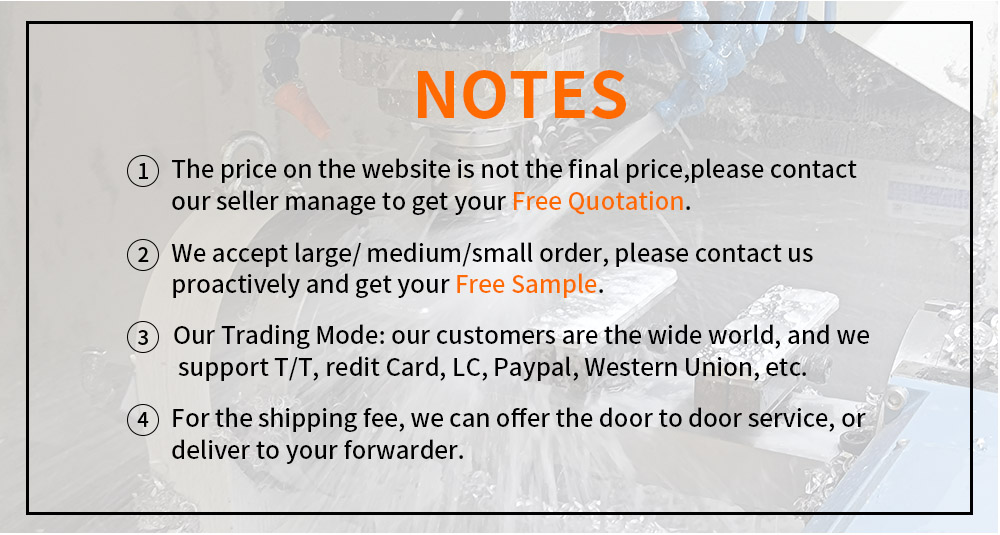 OEM Custom Brass Milling Parts services notes
