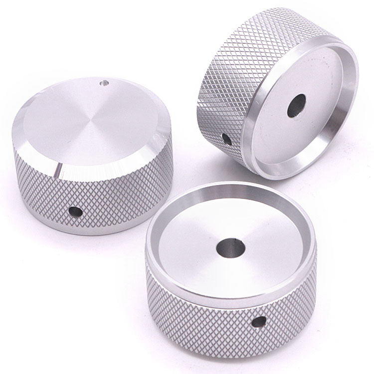 CNC machining Aluminum knurled knob parts