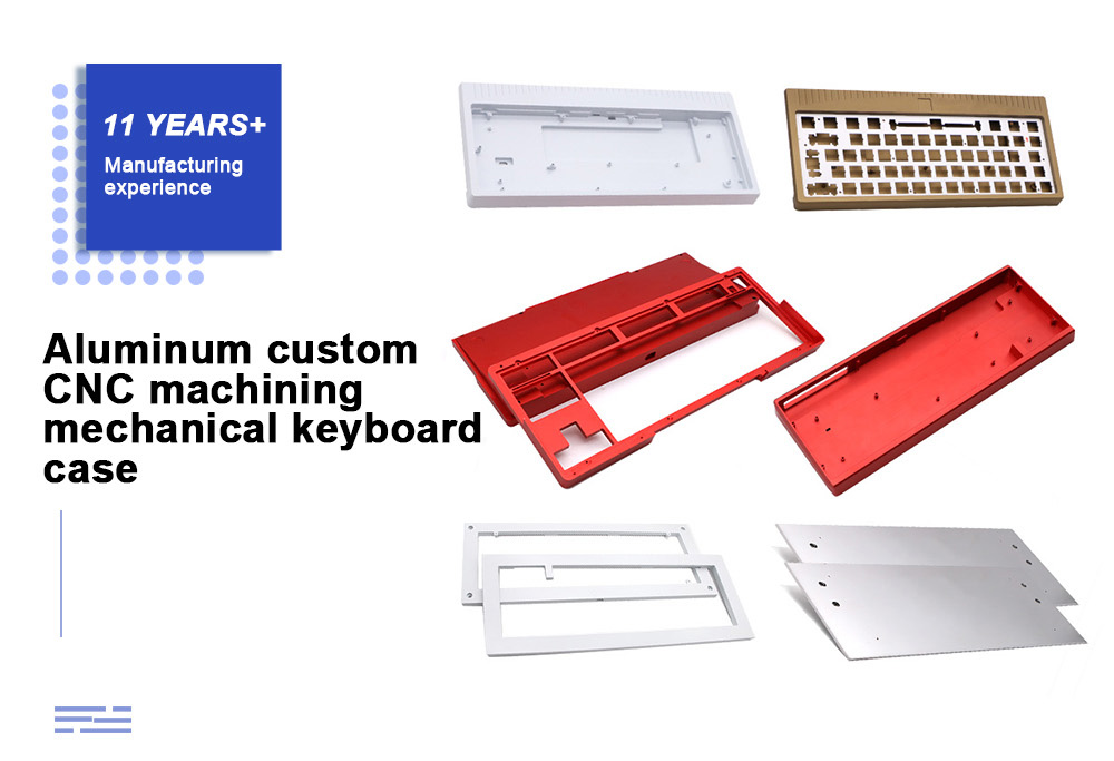 Custom CNC Machining Anodized Aluminum DIY Mechanical Keyboard Case