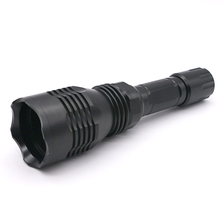 Custom Black Anodizing Aluminum Flashlight Body Shell