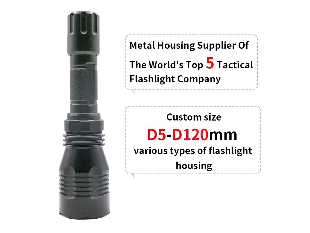 CNC Milling Machining Aluminum Flashlight Housing