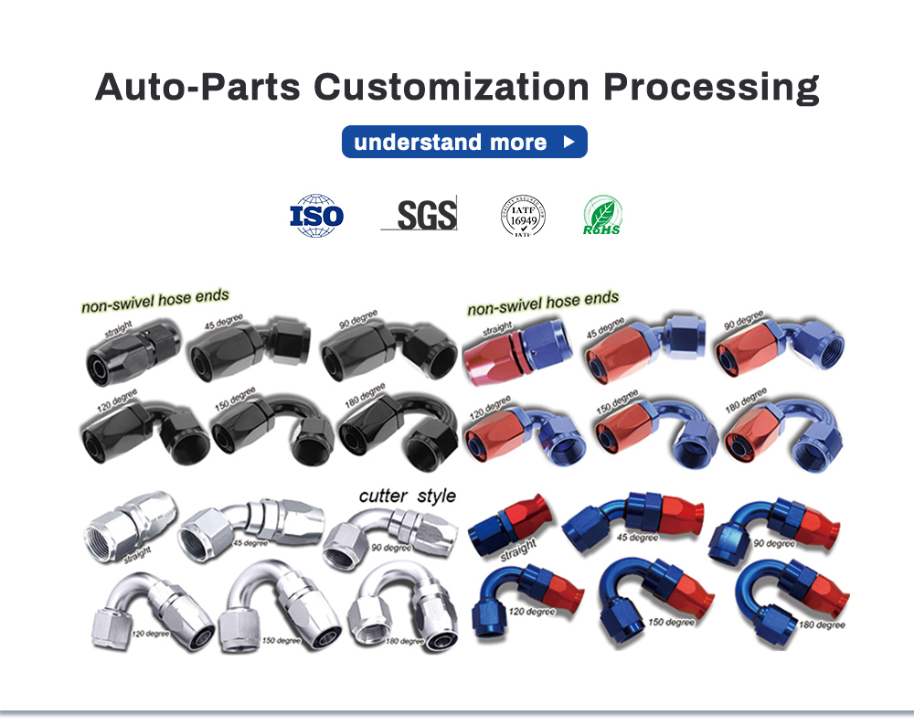 AN Fitting, AN4 AN6 AN8 AN10 AN12 AN20 Fittings, Swivel Hose Ends, Push On Hose End