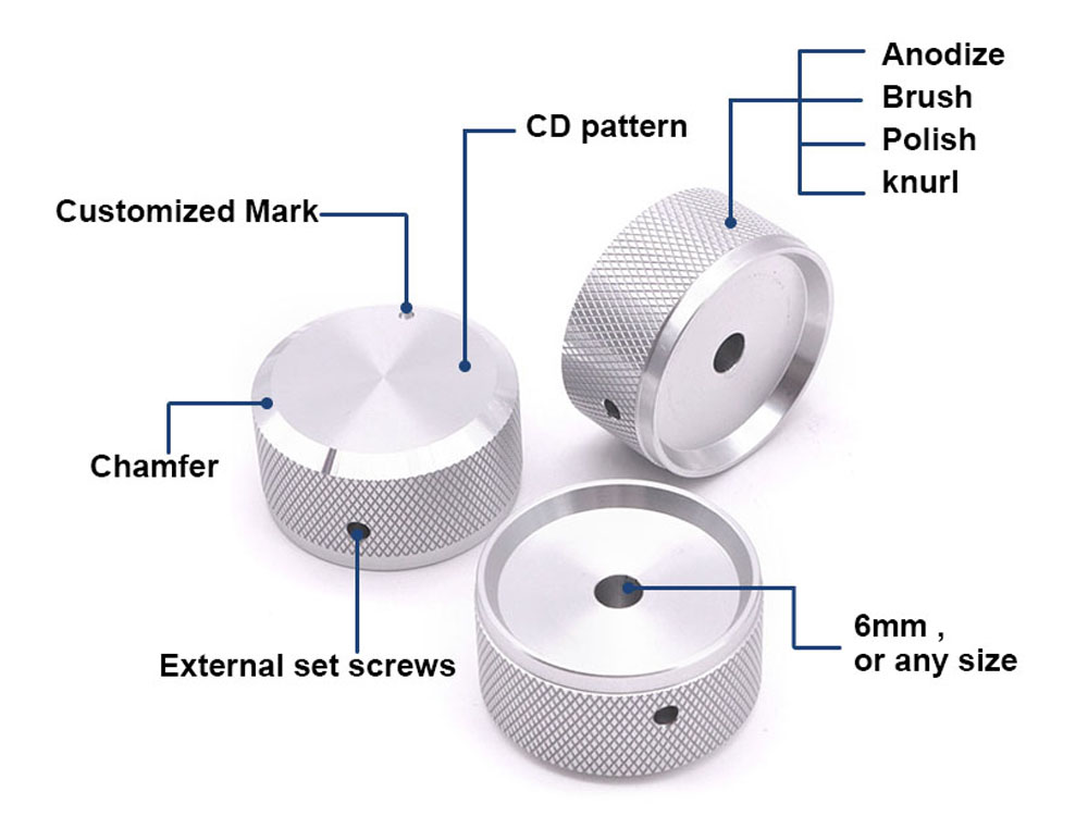 Aluminum Knurled Knob