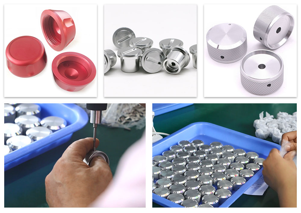 aluminum knurled knob