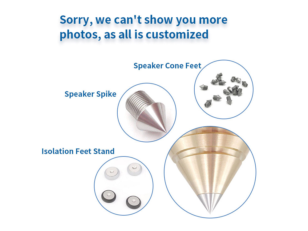 Custom CNC Machining Speaker Spikes Feet Shoes