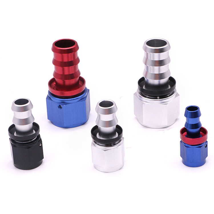 Straight Degree Push Lock Hose End Fitting Adapter