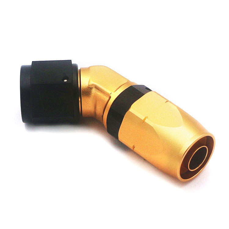 45 Degree Aluminum Low Profile Forged Hose Fitting