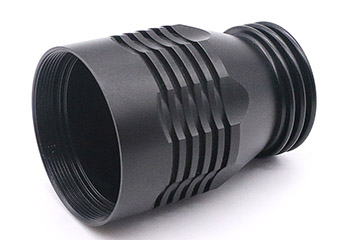 CNC Flashlight Housing  Ridged Reinforced Design