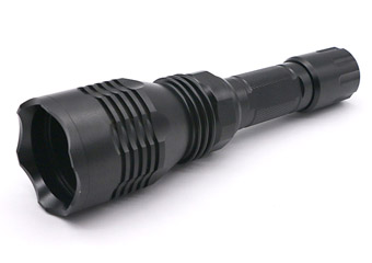 Black Anodized CNC Flashlight housing parts