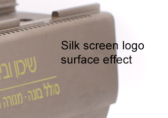 CNC machining parts Silk screen logo surface effect