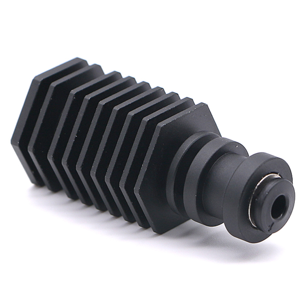 black Custom CNC 3d Printer Heatsink Parts