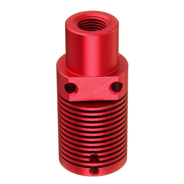 Red Custom CNC 3d Printer Heatsink Parts