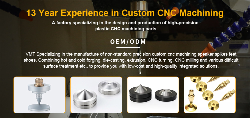 Custom CNC Machining Speaker Spikes Feet Shoes