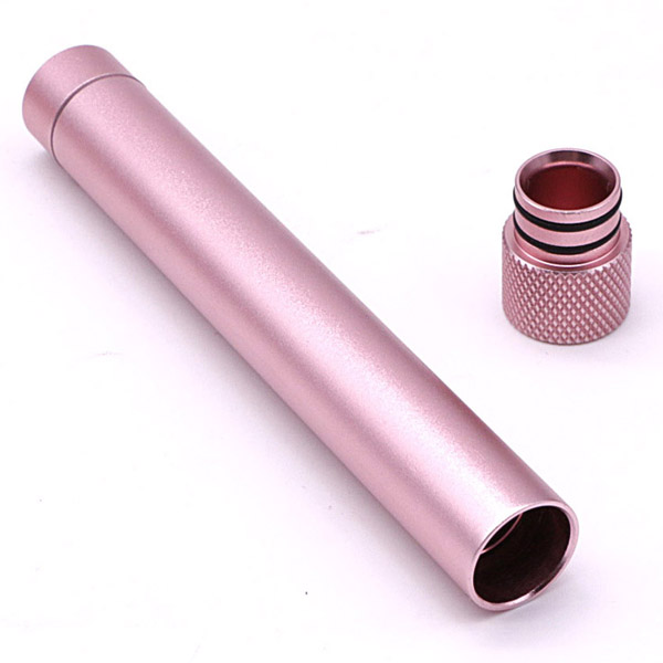 pink Custom CNC Machining Metal Cigar Tubes