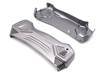 silver gray aluminum cnc machining parts