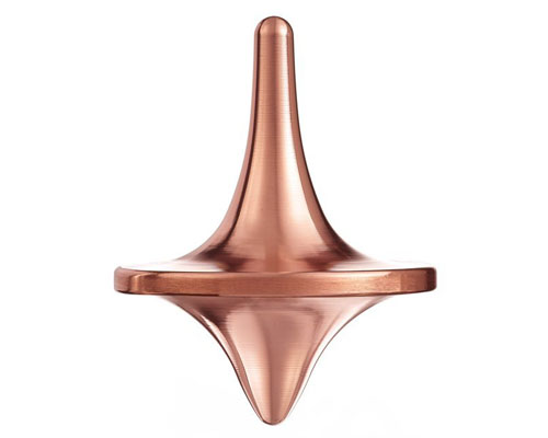 Custom CNC copper Spinning Top