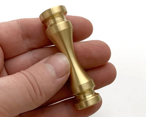 Custom CNC brass Knuckle Roller Fidget
