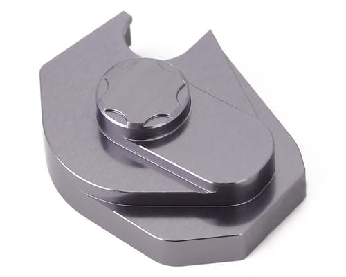 Custom silver gray CNC Aluminum Transmission Mount Case Machining