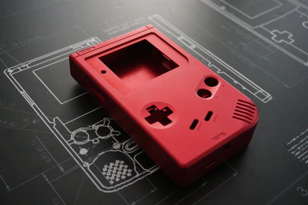 CNC red anodized Aluminum Protective Game Console Cover Case