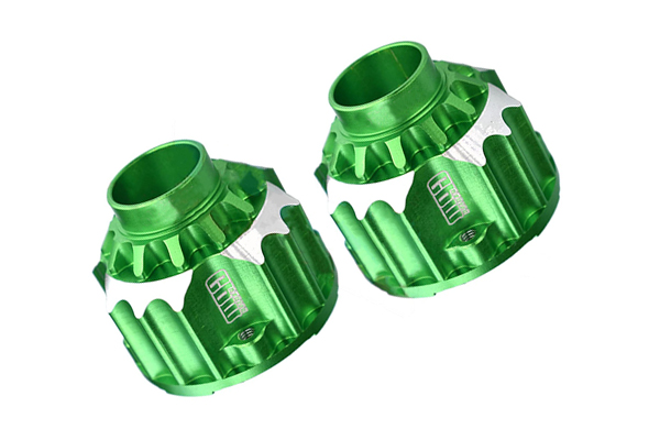 Custom CNC green anodizing Aluminum Straight Shaft Front Rear Universal Differential Housing Machining