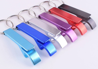 Custom CNC Aluminum Bottle Opener Keychain Surface Treatment