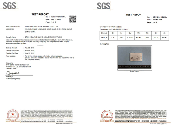 sgs material testing report