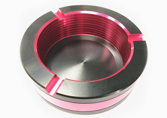 Custom CNC Metal Aluminum Cigar Round Ashtray Surface Treatment