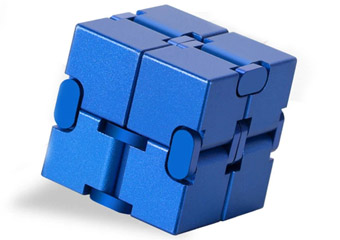 Custom CNC Metal Aluminum Infinity Cube Fidget Finger Toy Surface Treatment