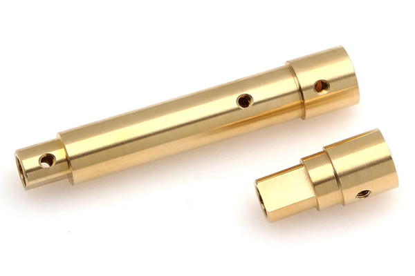 Custom CNC RC Crawler Brass Rear Axle Tube Turning