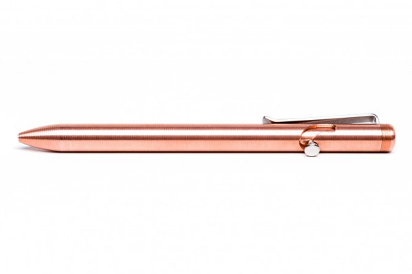 CNC Machining Tactile Turn Bolt Action Copper Pen