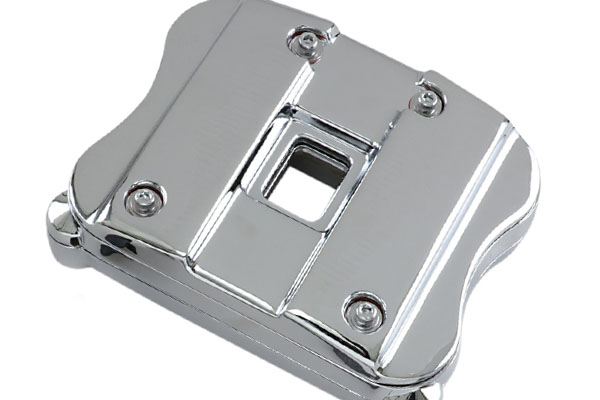 Custom Chrome Plating Mororcycle CNC Aluminum Rocker Box Top Cover Machining