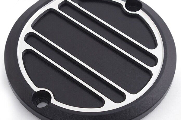 Custom CNC Aluminum Engine Clutch Points ACG Inspection Cover Left Side Cap Machining