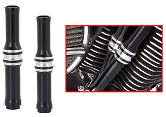 Custom CNC Aluminum Motorcycle Pushrod Covers Surface Treatment