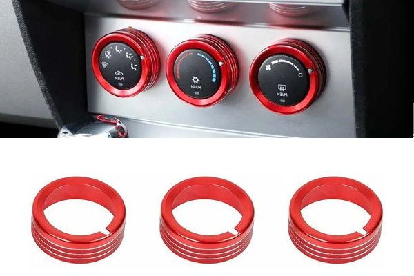 Custom CNC Aluminum Headlight Center Consoles Switch Knob Cover Trim