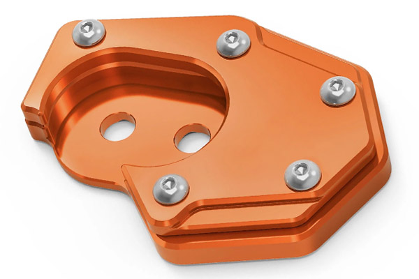 Custom Aluminum Motorcycle Side Kickstand Extension Foot Pad Support