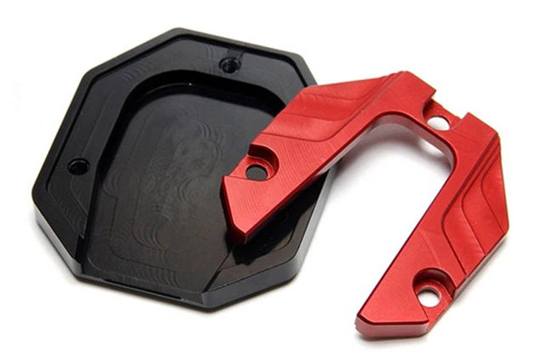Custom CNC Machining Aluminum Motorcycle Side Kickstand Extension Foot Pad Support