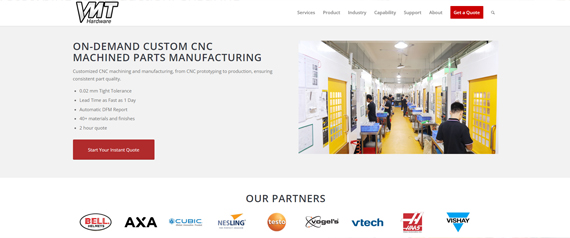 vmtcnc cnc machining factory