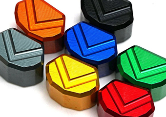 Custom CNC Aluminum Turn Signal Light Switch Cover Surface Treatment