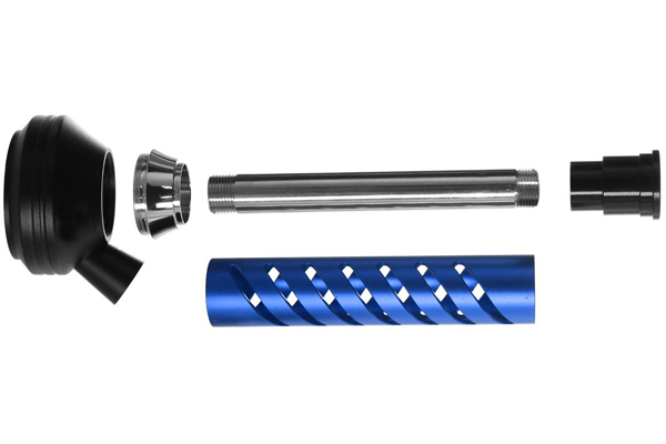 Custom CNC Aluminium Shisha Hookah Stem Shaft Machining
