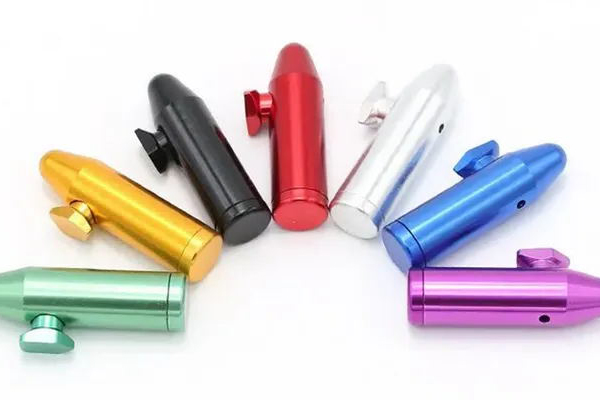 Custom CNC Aluminum Metal Snorter Smoking Pipes Machining
