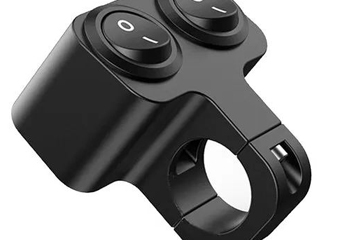 Custom Motorcycle Dual On-Off CNC Aluminum Waterproof Handlebar Switches Surface Treatment
