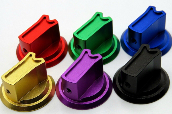 CNC Anodized Aluminum Rotary Encoder Knob Machining