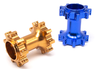 Custom CNC Aluminum 6 Pawls Disc Rear And Front Bicycle Brake Hub Surface Treatment