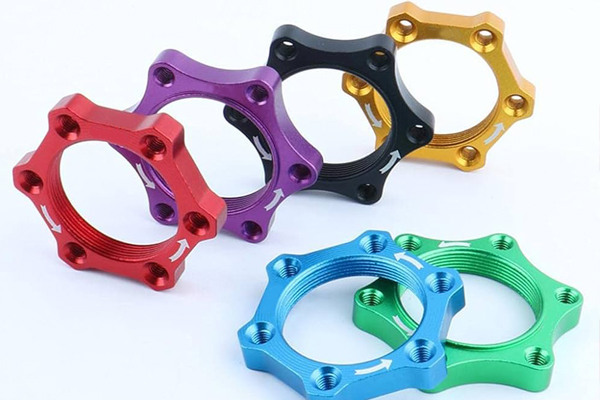 Custom Aluminum MTB Bike Threaded Hubs Disc Brake Rotor Adapter Base Machining