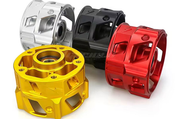 Custom CNC Motorcycle Aluminum Wheel Disc Brake Hub Cover Machining