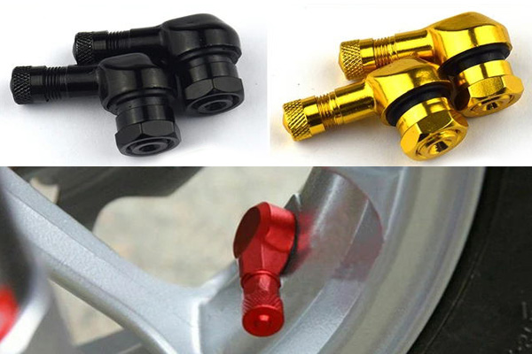 Custom CNC Aluminum Alloy Motorcycle Tire Valve Stems Tubeless Valve