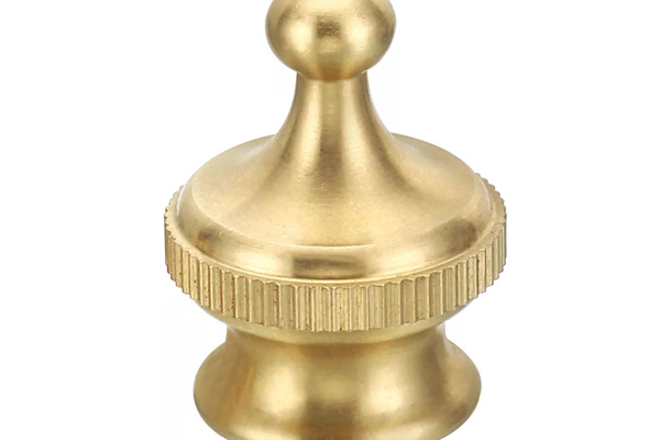 Custom CNC Brass Lamp Finials Cap Knob machining