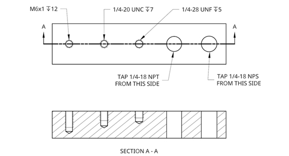 Add Tap Requirements to Drawings